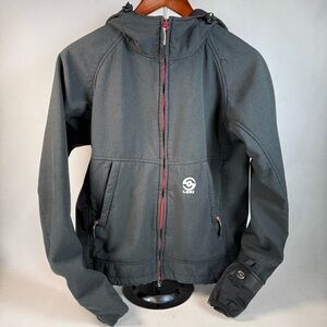 Loki Mountain Jacket Kids 10/12 Hooded Fleece Lined Gloves Softshell Winter Coat